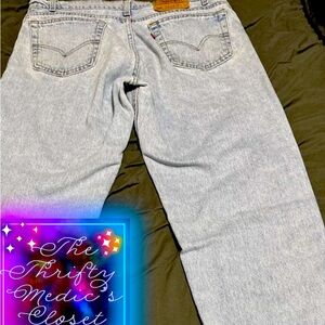 Levi's 550 Jeans Men Size W36 L32 Medium Wash Blue Relaxed Fit Denim